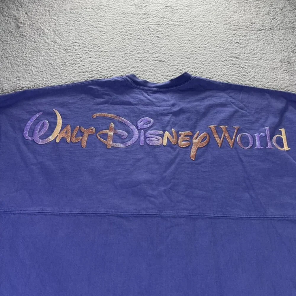 Disney Spirit Jersey Adult XL Purple Walt Disney Wolrd 50th Anniversary Castle - Picture 7 of 10
